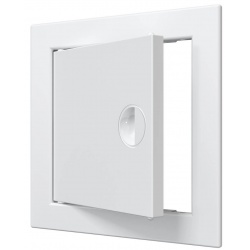 Люк ревизионный 168х168мм Evecs ЛР, фланец 146х146мм, ручка, пластиковый белый