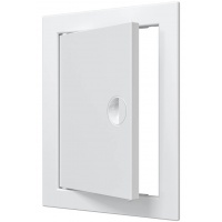 Люк ревизионный 168х218мм Evecs ЛР, фланец 146х196мм, ручка, пластиковый белый