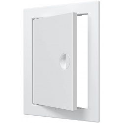 Люк ревизионный 168х218мм Evecs ЛР, фланец 146х196мм, ручка, пластиковый белый