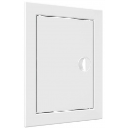 Люк ревизионный 168х218мм Evecs ЛР, фланец 146х196мм, ручка, пластиковый белый