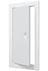Люк ревизионный 168х318мм Evecs ЛР, фланец 146х296мм, ручка, пластиковый белый
