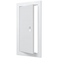 Люк ревизионный 168х318мм Evecs ЛР, фланец 146х296мм, ручка, пластиковый белый