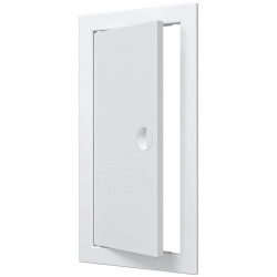 Люк ревизионный 168х318мм Evecs ЛР, фланец 146х296мм, ручка, пластиковый белый