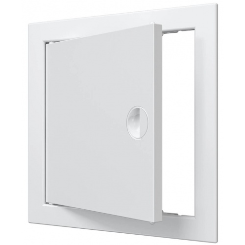 Люк ревизионный 218х218мм Evecs ЛР, фланец 196х196мм, ручка, пластиковый белый купить в интернет магазине Санрай73