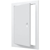 Люк ревизионный 218х318мм Evecs ЛР, фланец 196х296мм, ручка, пластиковый белый