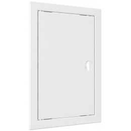Люк ревизионный 218х318мм Evecs ЛР, фланец 196х296мм, ручка, пластиковый белый