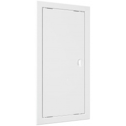 Люк ревизионный 218х418мм Evecs ЛР, фланец 196х396мм, ручка, пластиковый белый