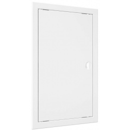 Люк ревизионный 268х418мм Evecs ЛР, фланец 246х396мм, ручка, пластиковый белый