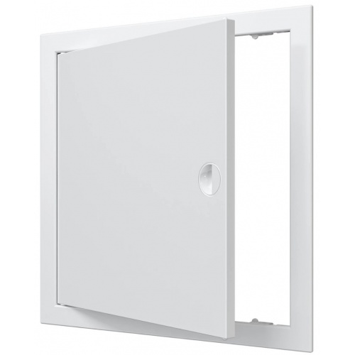 Люк ревизионный 318х318мм Evecs ЛР, фланец 296х296мм, ручка, пластиковый белый купить в интернет магазине Санрай73