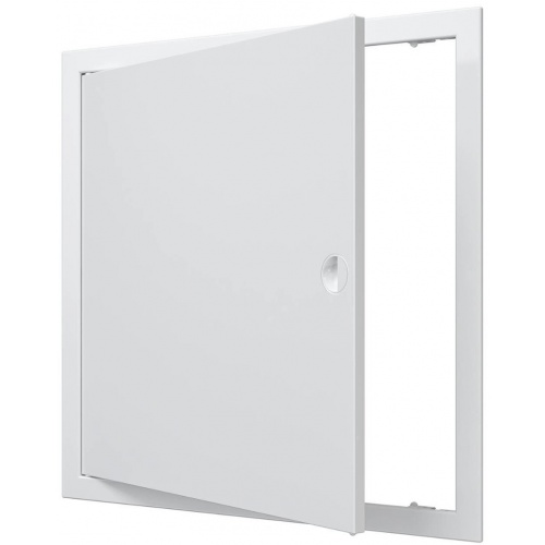 Люк ревизионный 418х418мм Evecs ЛР, фланец 396х396мм, ручка, пластиковый белый купить в интернет магазине Санрай73