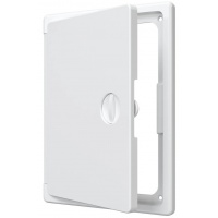 Люк ревизионный 150х200мм Evecs ЛТП, накладной, ручка-задвижка, пластиковый белый