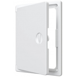 Люк ревизионный 150х200мм Evecs ЛТП, накладной, ручка-задвижка, пластиковый белый