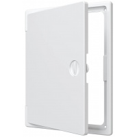 Люк ревизионный 200х250мм Evecs ЛТП, накладной, ручка-задвижка, пластиковый белый