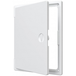 Люк ревизионный 200х250мм Evecs ЛТП, накладной, ручка-задвижка, пластиковый белый