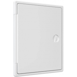 Люк ревизионный 200х250мм Evecs ЛТП, накладной, ручка-задвижка, пластиковый белый