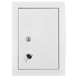 Люк ревизионный 168х218мм Evecs ЛЗ, фланец 146х196мм, замок, пластиковый белый