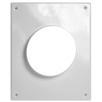 Площадка торцевая круглого воздуховода Ø160мм 196х236мм Флекс металлическая