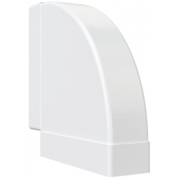 Колено горизонтальное 90° 60х204мм Era КГП плоское пластиковое