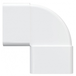 Колено вертикальное 90° 60х204мм Era КВП плоское пластиковое