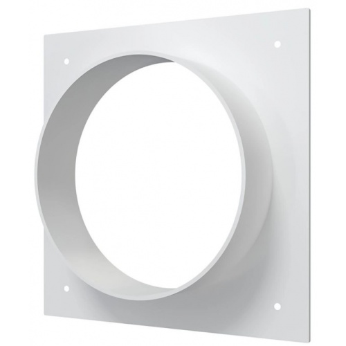 Накладка круглого воздуховода с фланцем Ø125мм 164х164мм Era Ф пластиковая купить в интернет магазине Санрай73