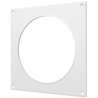 Накладка круглого воздуховода Ø100мм 150х150мм Era НКП пластиковая