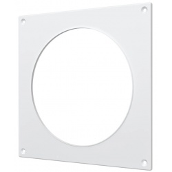 Накладка круглого воздуховода Ø100мм 150х150мм Era НКП пластиковая