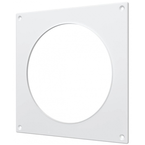 Накладка круглого воздуховода Ø100мм 150х150мм Era НКП пластиковая купить в интернет магазине Санрай73