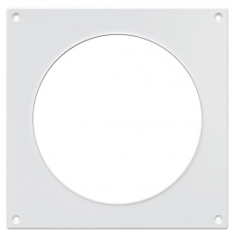 Накладка круглого воздуховода Ø100мм 150х150мм Era НКП пластиковая