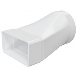 Переход воздуховода Ø100мм эксцентриковый 60х120мм Era СПКП пластиковый