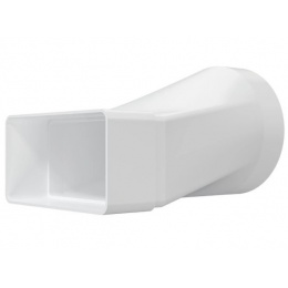 Переход воздуховода Ø100мм эксцентриковый 60х120мм Era СПКП пластиковый