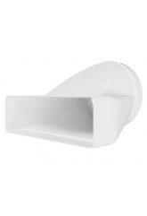 Переход воздуховода Ø125мм эксцентриковый 60х204мм Era СПКП пластиковый