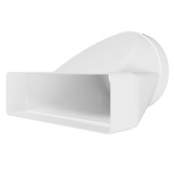 Переход воздуховода Ø125мм эксцентриковый 60х204мм Era СПКП пластиковый