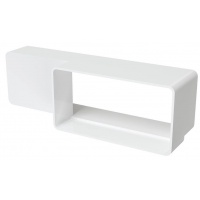 Переход воздуховода 60х204 эксцентриковый 60х120мм Era РПП пластиковый