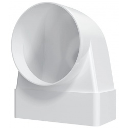 Переход-угол 90° воздуховода Ø100мм на 60х120мм Era СККП пластиковый