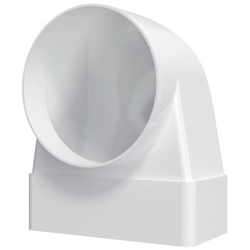 Переход-угол 90° воздуховода Ø100мм на 60х120мм Era СККП пластиковый купить в интернет магазине Санрай73