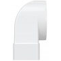 Переход-угол 90° воздуховода Ø100мм на 60х120мм Era СККП пластиковый