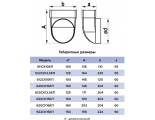 Переход-угол 90° воздуховода Ø125мм на 60х204мм Era СККП пластиковый