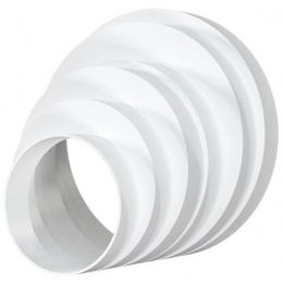 Переходник воздуховода универсальный Ø160/150/125/120/100/80мм эксцентриковый Era ПУ пластиковый