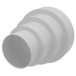 Переходник воздуховода универсальный Ø150/125/100/80мм Era ПУ пластиковый