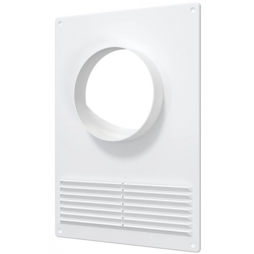 Площадка круглого воздуховода с фланцем Ø100мм 180х250мм Era ПТПР решетка, пластиковая купить в интернет магазине Санрай73