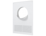 Площадка круглого воздуховода с фланцем Ø100мм 180х250мм Era ПТПР решетка, пластиковая