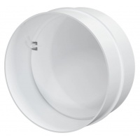 Соединитель круглого воздуховода Ø100мм Era СКПО обратный клапан, пластиковый