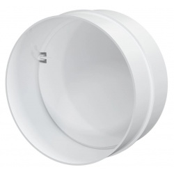 Соединитель круглого воздуховода Ø100мм Era СКПО обратный клапан, пластиковый