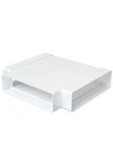 Тройник воздуховода 60х204мм Era ТПП плоский пластиковый