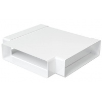 Тройник воздуховода 60х204мм Era ТПП плоский пластиковый