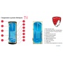 Бойлер 300л Federica Bugatti, косвенный, 1 змеевик, 10 бар, люк