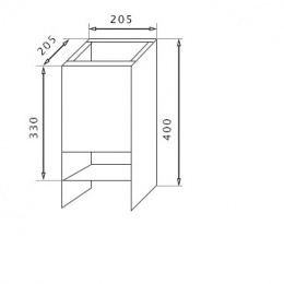 Подставка для огнетушителя П-20 напольная
