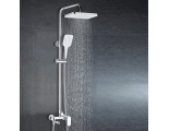 Душевая система Azario Arizona AZ-20S поворотный излив, тропический душ, штанга, ручной душ, хром
