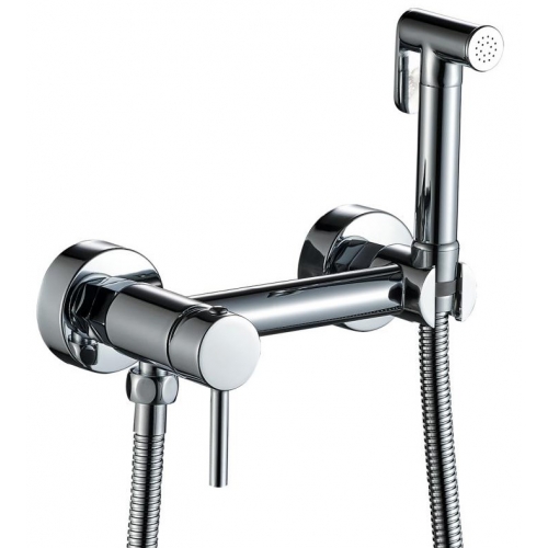 Смеситель с гигиеническим душем Haiba HB5510 хром купить в интернет магазине Санрай73