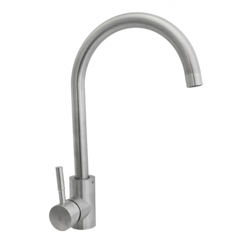 Смеситель для кухни Santrek Aqua 930 INOX нержавеющая сталь, высокий излив купить в интернет магазине Санрай73